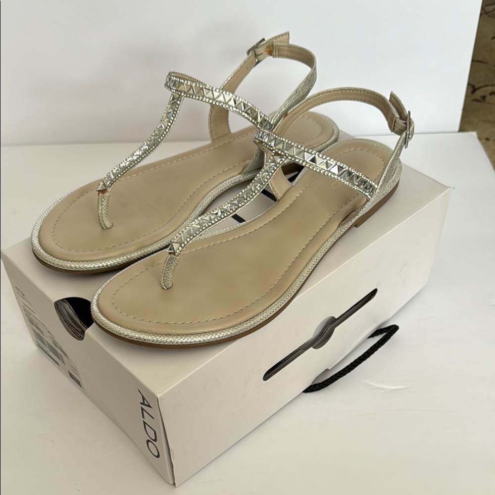 Silver sandals